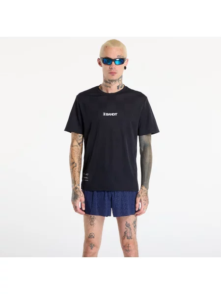 Жаккардовая футболка Bandit с коротким рукавом черная