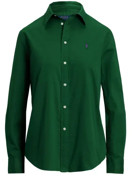 Vunena odgovarati polo majica Polo Ralph Lauren s printom zelena