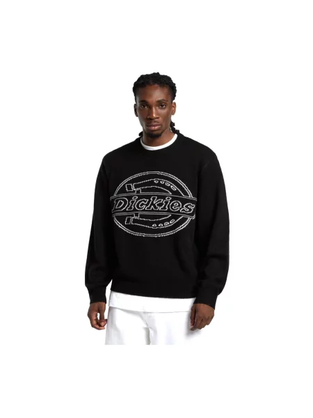 Sweter Dickies żakardowy czarny