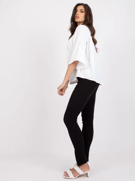 Bluză Fashionhunters alb
