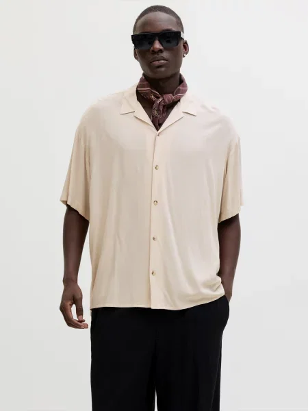JACK & JONES Cămașă JJEJeff crem