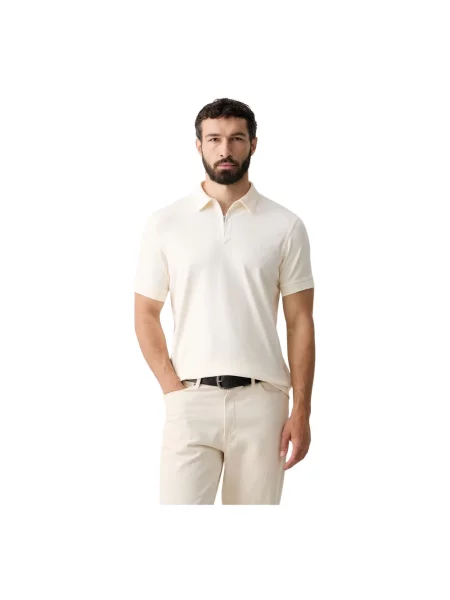 Koszulka polo Barbour beżowa