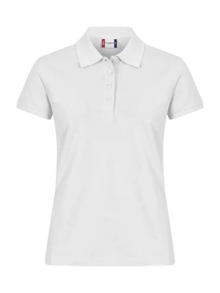 Clique Heavy Premium Polo z czesaną bawełną – white biała