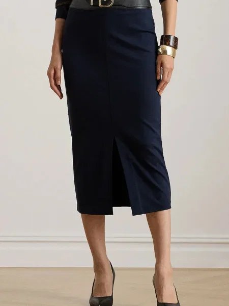 Lauren Ralph Lauren Fustă bleumarin negru