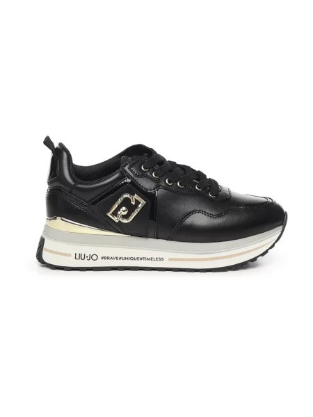 Sneakersy Liu Jo skórzane czarne