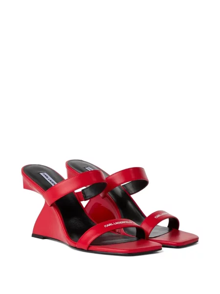 Sandale Karl Lagerfeld Jeans cu bretele roșu