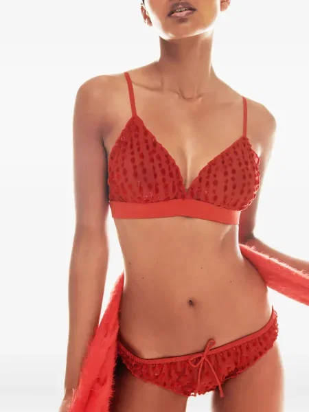 Sutien Love Stories de catifea roșu