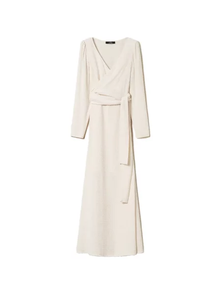 Rochie maxi Twinset cu decolteu în V
