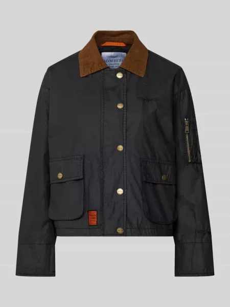 Kurtka z bawełny z z patkami Original Bombers czarna