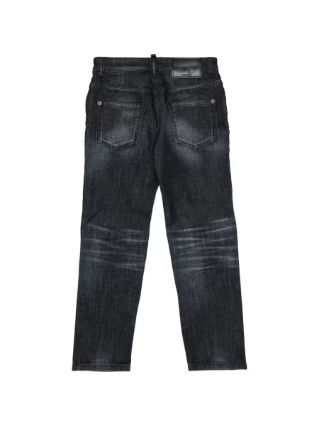 Jeansy dziecięce Dsquared2 czarne