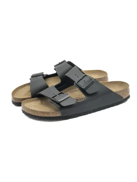 Klapki Birkenstock skórzane czarne
