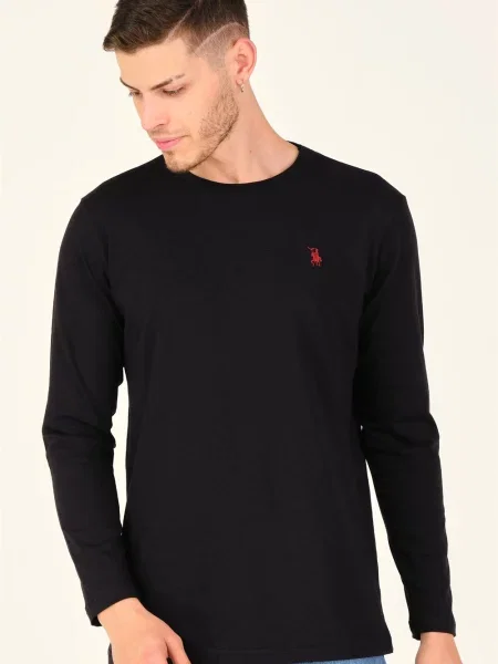 Majica z dolgimi rokavi Dewberry z dolgimi rokavi črna