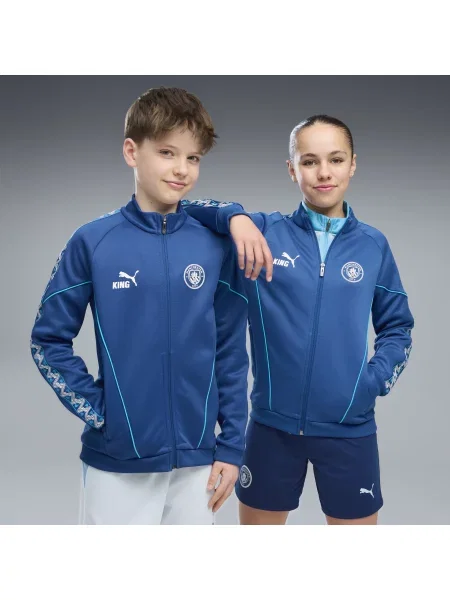 PUMA Młodzieżowa bluza dresowa Manchester City KING Anthem Odzież niebieski
