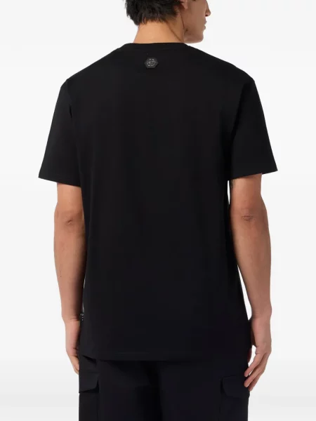 Tricou Philipp Plein cu imagine negru