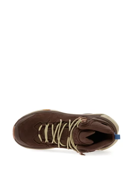 Туризъм туристически боти Hoka с връзки с дантела кафяво