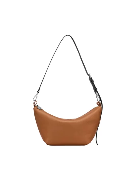 Torebka Longchamp skórzana brązowa