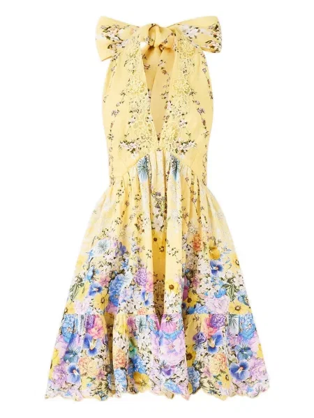 Rochie mini Camilla de costum galben