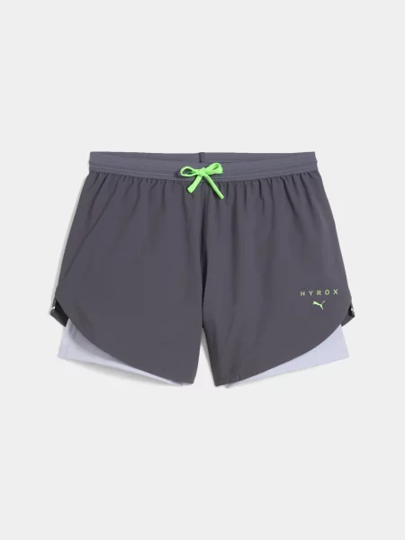 Шорти спортивні PUMA W x Hyrox Short комбінований верх сірий