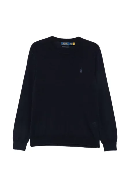 Pulover Polo Ralph Lauren cu decolteu rotund cu broderie cu glugă negru
