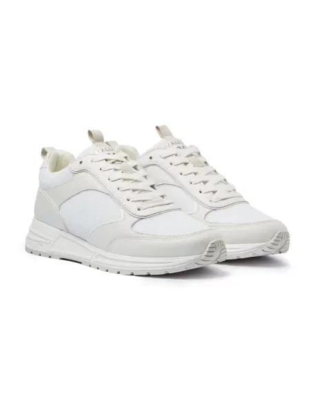 Sneakersy Mallet London zamszowe białe