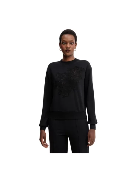Bluza Ermanno Scervino koronkowa czarna