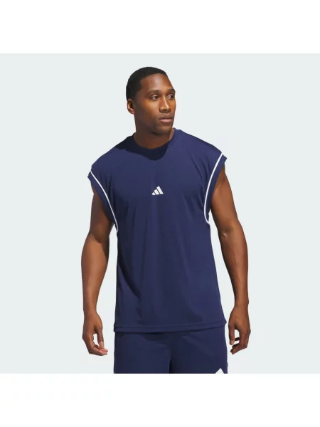Koszulka adidas Basketball All-World Sleeveless Tank niebieska