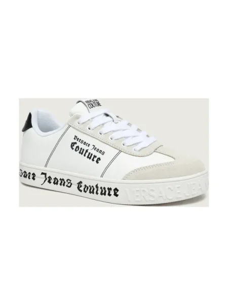 Versace Jeans Couture Teniși din piele FONDO COURT 88 DIS. | piele întoarsă alb