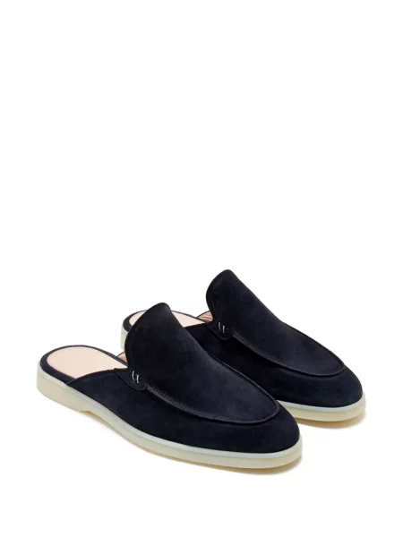 Pantofi loafer Forsa din piele de căprioară albastru