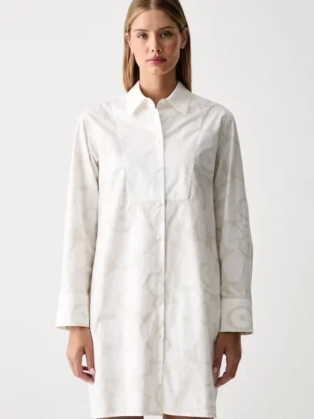Marimekko rochie tip cămașă din bej