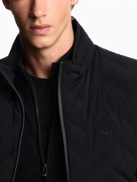 Утеплений жилет Emporio Armani поліамід/еластан чорний