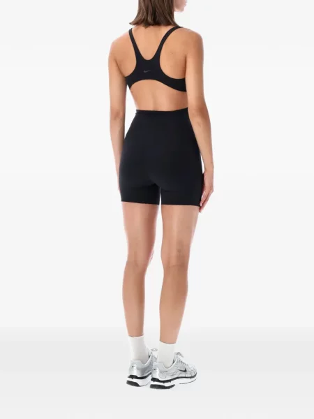Φλοράλ μπλούζα Nike με απλικέ με ψηλή μέση μαύρο
