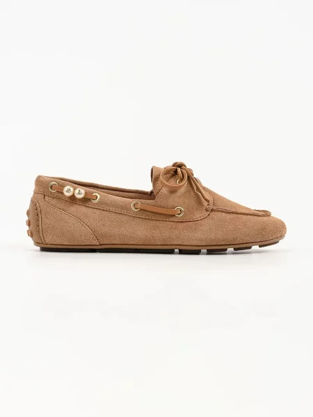 Karl Lagerfeld Mocasini Ariella | piele întoarsă maro