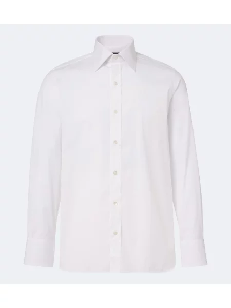 Cămașă Tom Ford din poplin alb