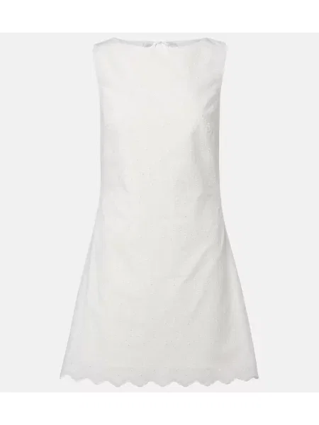 Rochie Faithfull cu broderie alb