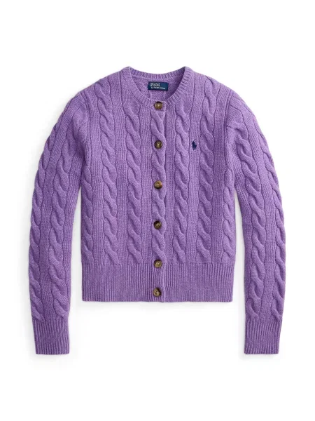 Polo Ralph Lauren Geacă tricotată mov amestecat