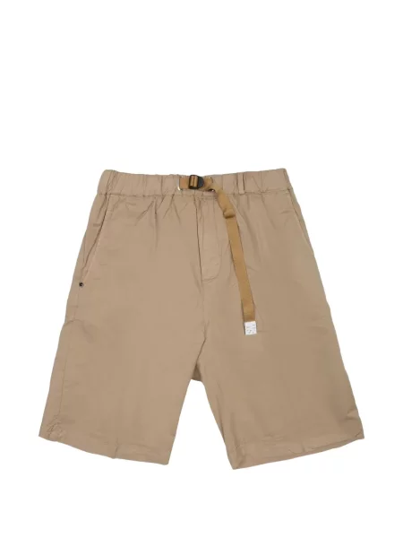 Cu centură pantaloni scurți White Sand alb