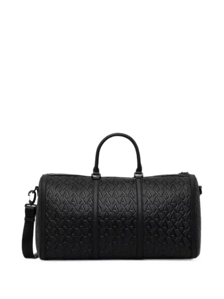 Geantă Armani Exchange cu autograf negru