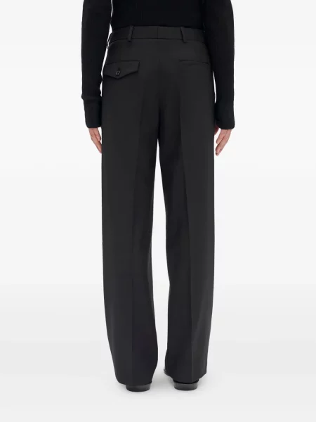 Pantaloni Ann Demeulemeester de lână negru
