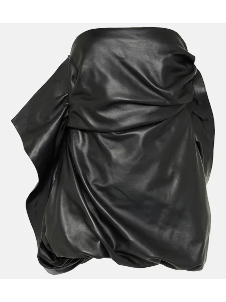 Rochie The Attico din piele negru