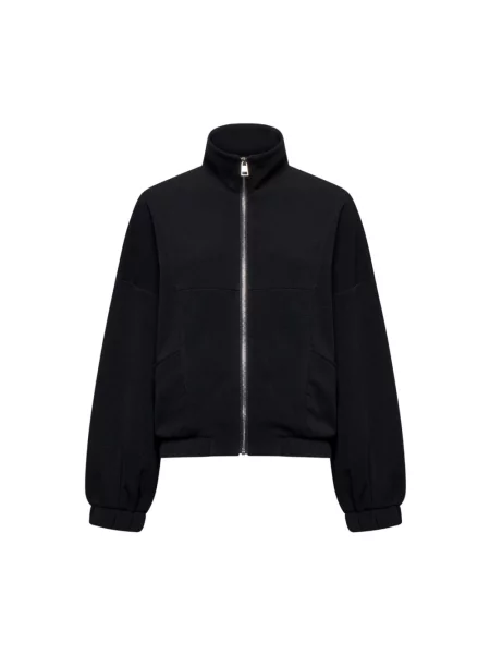 Bluza Silvian Heach z wysokim kołnierzem czarna