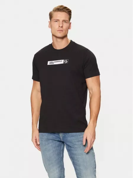 Karl Lagerfeld Jeans Tricou negru