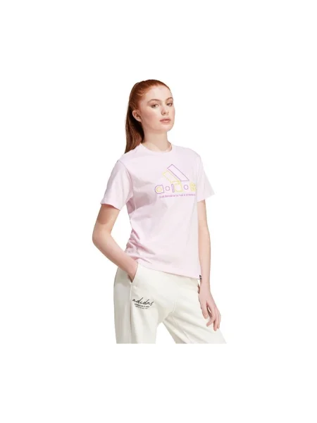 Tricou Adidas cu autograf roz