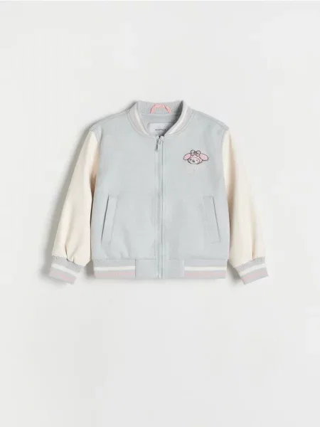 Reserved Kurtka bomberka My Melody jasnoszary