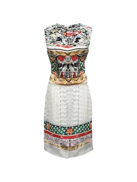 Rochie Mary Katrantzou fără mâneci alb