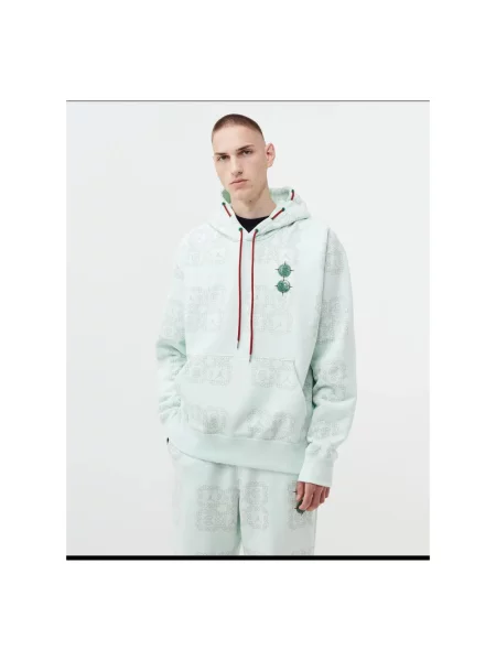 Bluza z kapturem Jordan polarowa z kapturem zielona