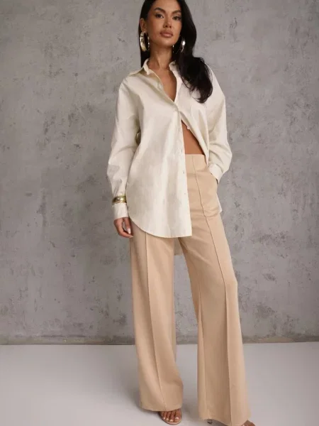 Pantaloni Tinawre bej