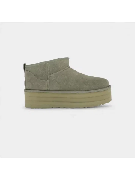 Botine Ugg cu platformă clasici alb