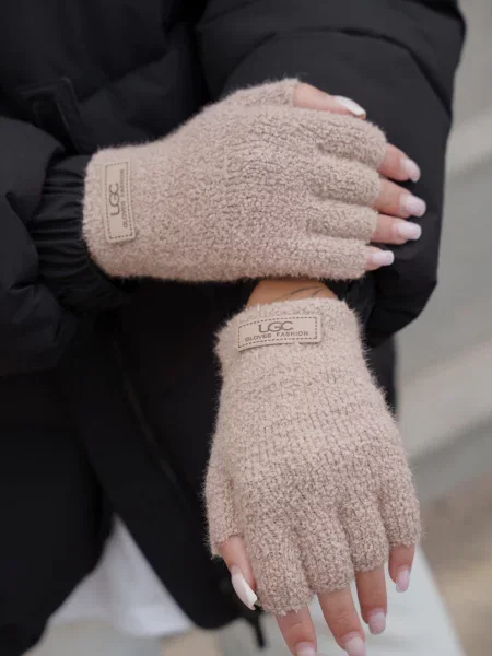 Without Рукавички коричневий