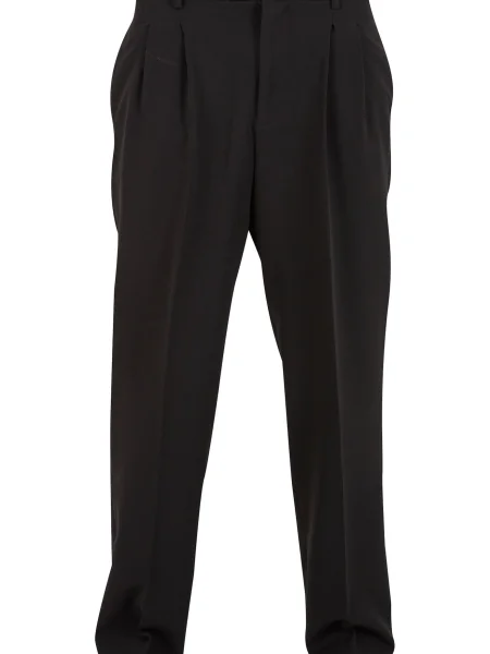 Hlače Urban Classics z volani črna