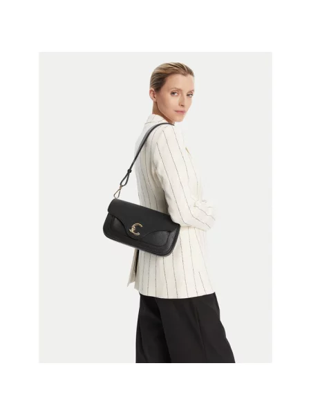 Torebka Coccinelle z magnetycznym zapięciem czarna